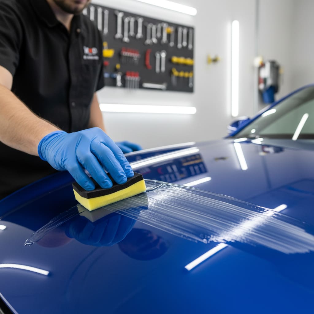 Ceramic coating application